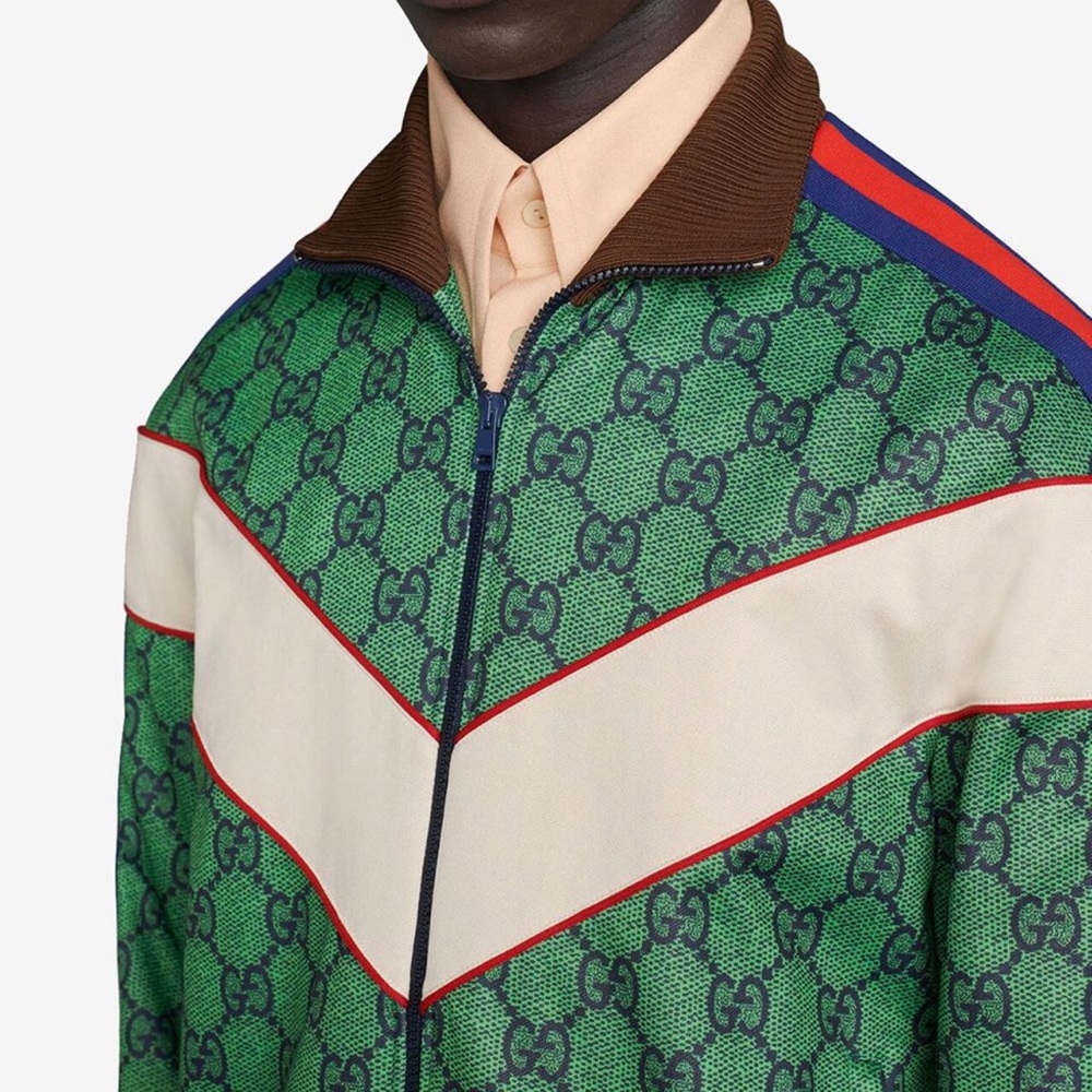 New with tags Gucci monogram green jacket - Picture 3 of 5